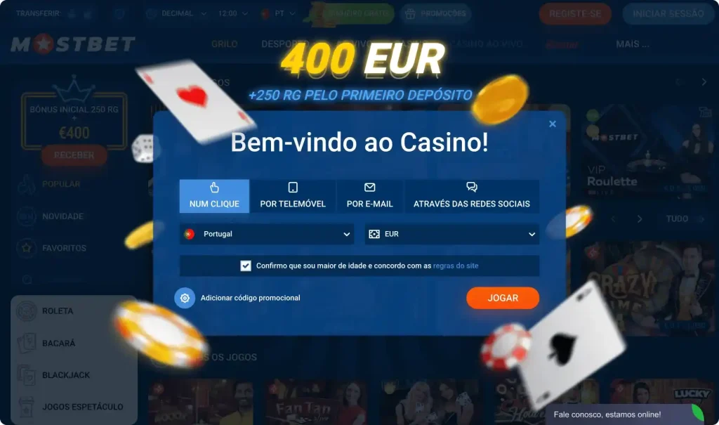 Mostbet casino registe-se